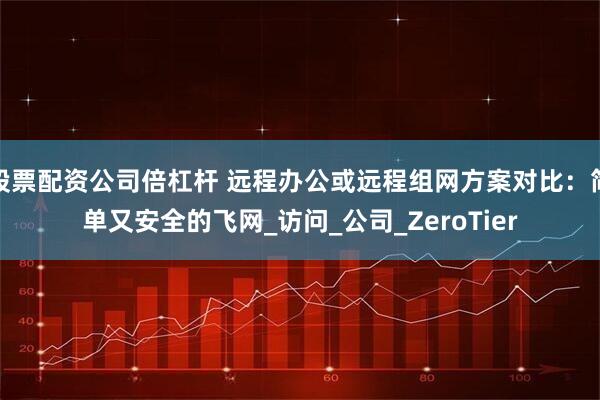股票配资公司倍杠杆 远程办公或远程组网方案对比：简单又安全的飞网_访问_公司_ZeroTier