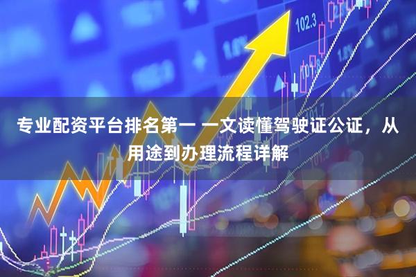 专业配资平台排名第一 一文读懂驾驶证公证，从用途到办理流程详解